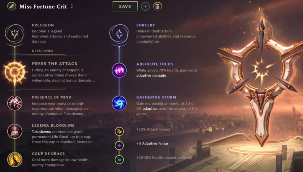 Miss Fortune Crit Runes