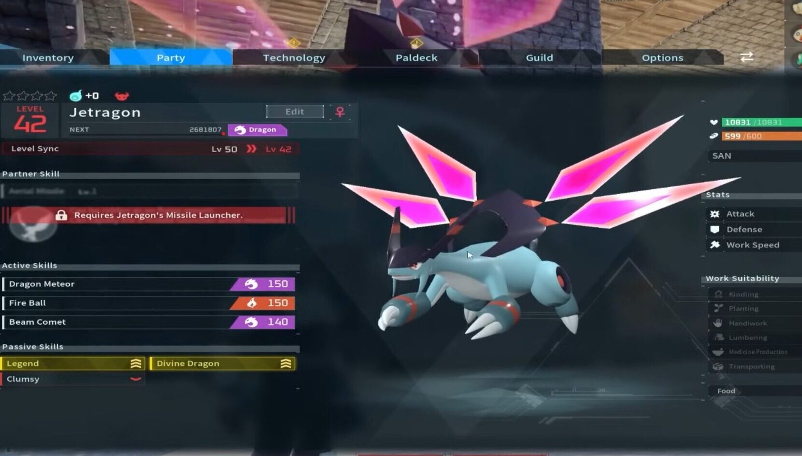 Jetragon Stats