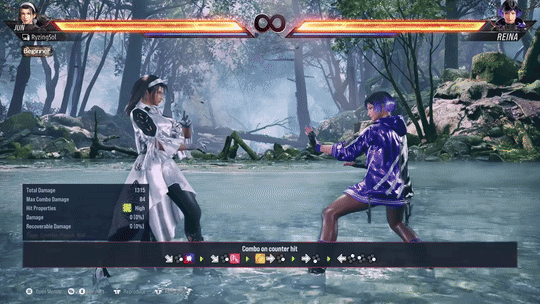 Jun Kazama Counter Hit Combo