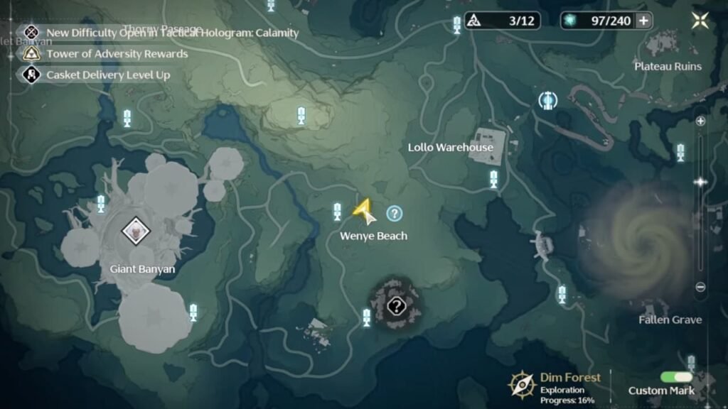 A Quest of Wits mission location