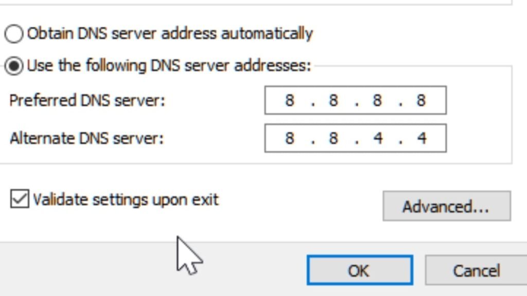 League of Legends error DNS change