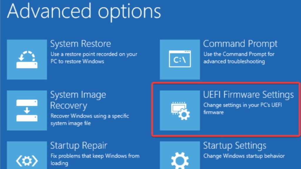 UEFI Firmware Settings