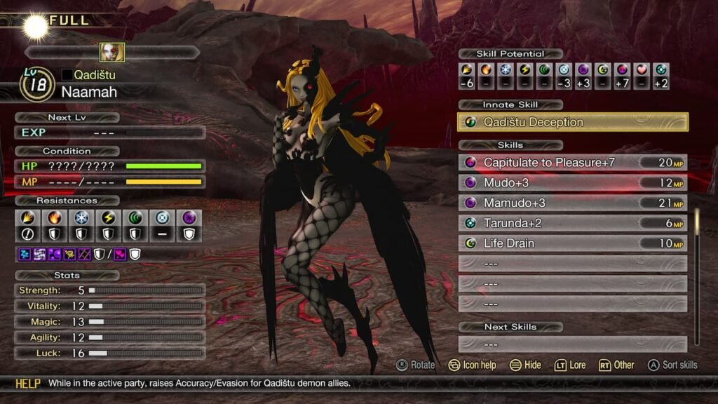 Na'amah stats