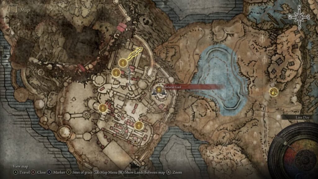 Belurat Gaol map