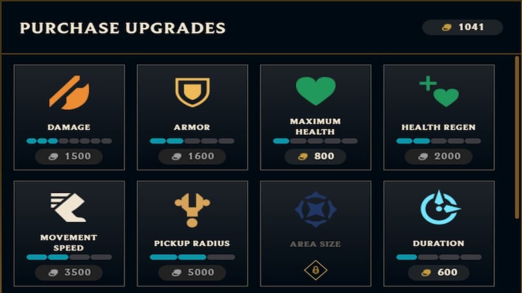 LoL Swarm Champion Upgrades