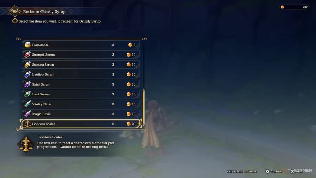 Using Goddess of Scales