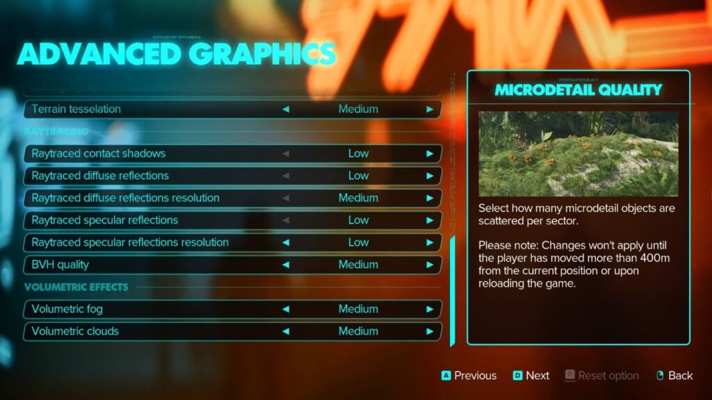 Star Wars Outlaws PC settings, Medium