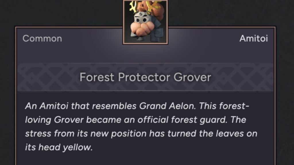 Forest Protector Grover Amitoi