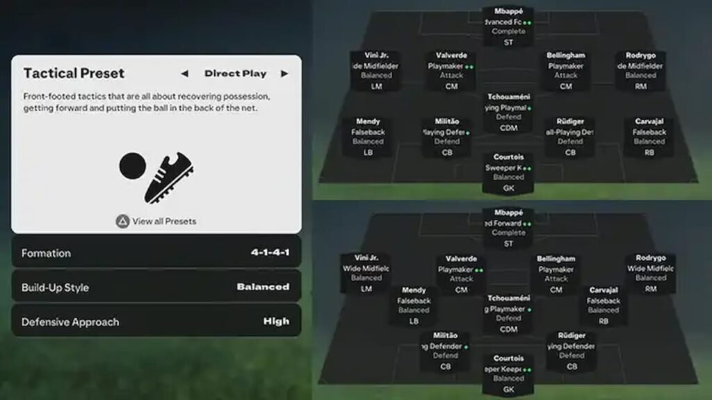 Preset Tactics EA FC 25