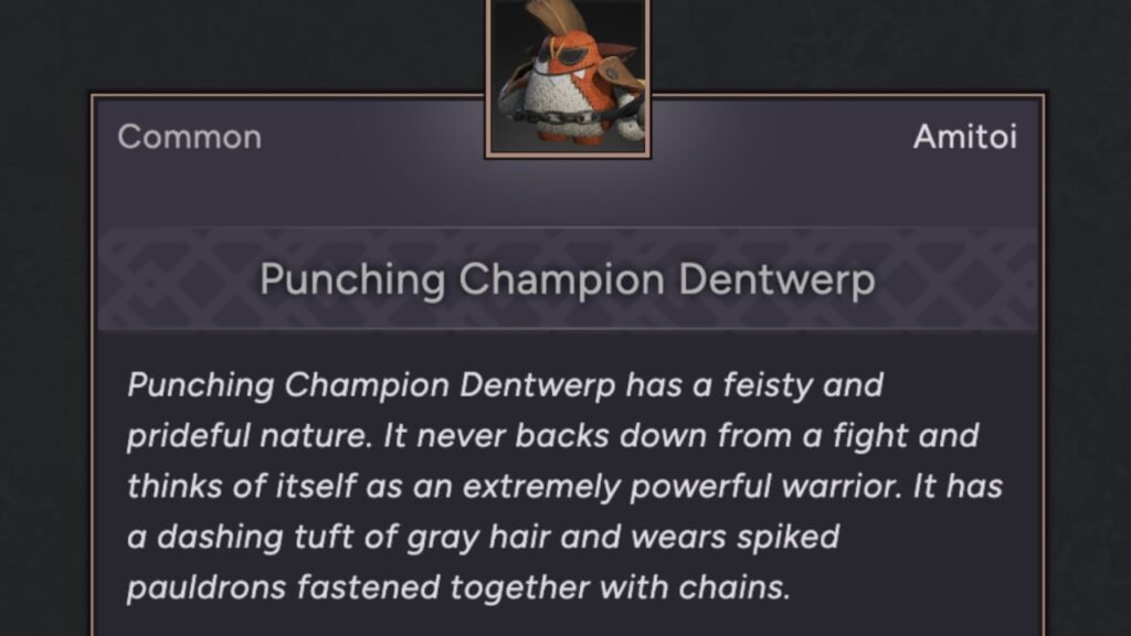 Punching Champion Dentwerp Amitoi