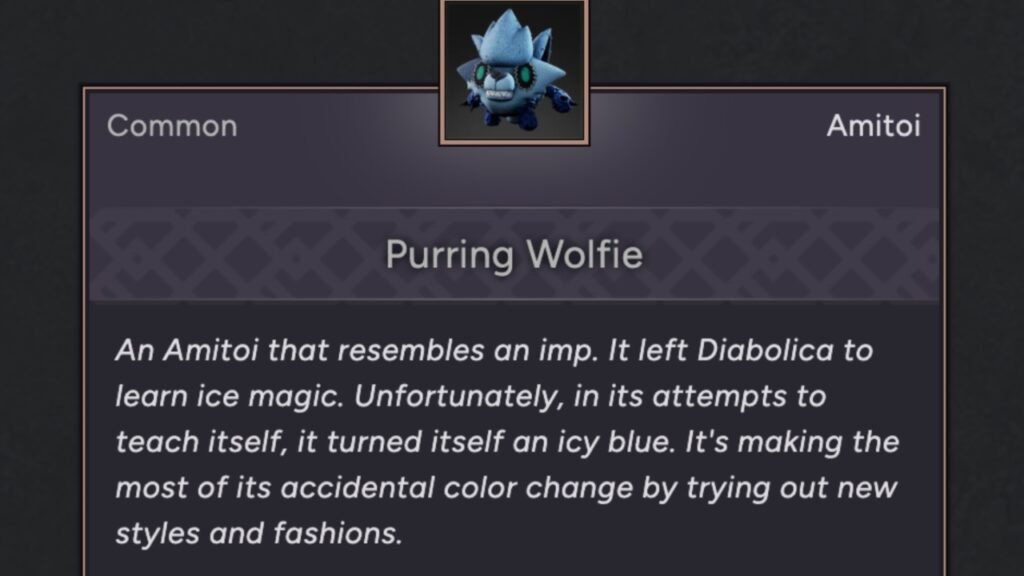 Purring Woolfie Amitoi