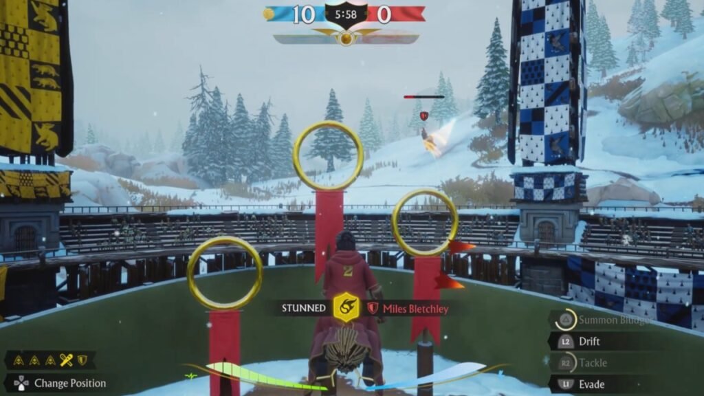 Stunning opponents with a Bludger