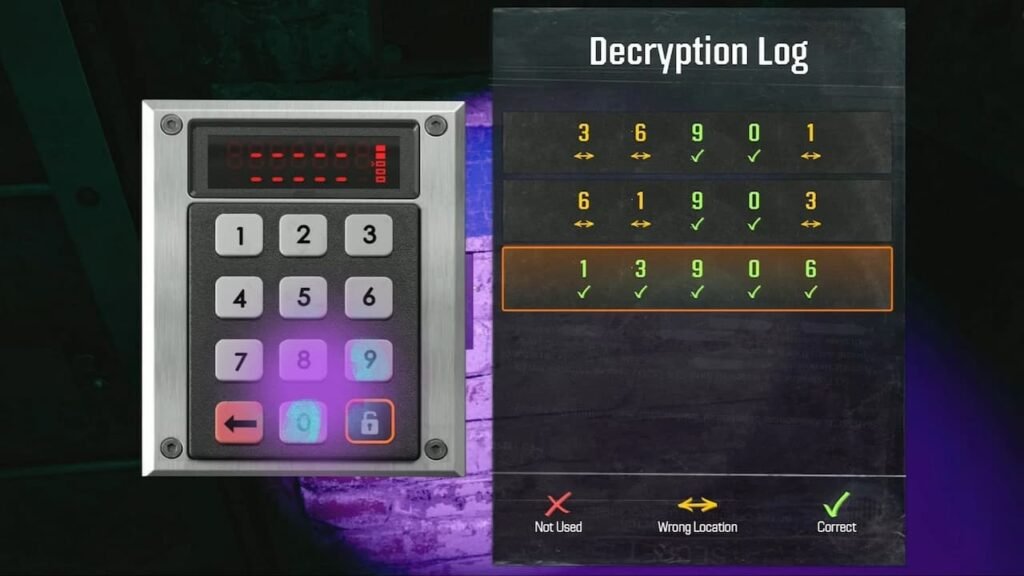 Keypad Code puzzle Black Ops 6