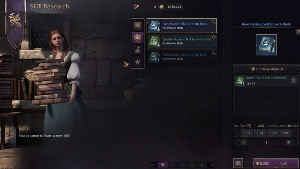 Skill Researcher Throne and Liberty
