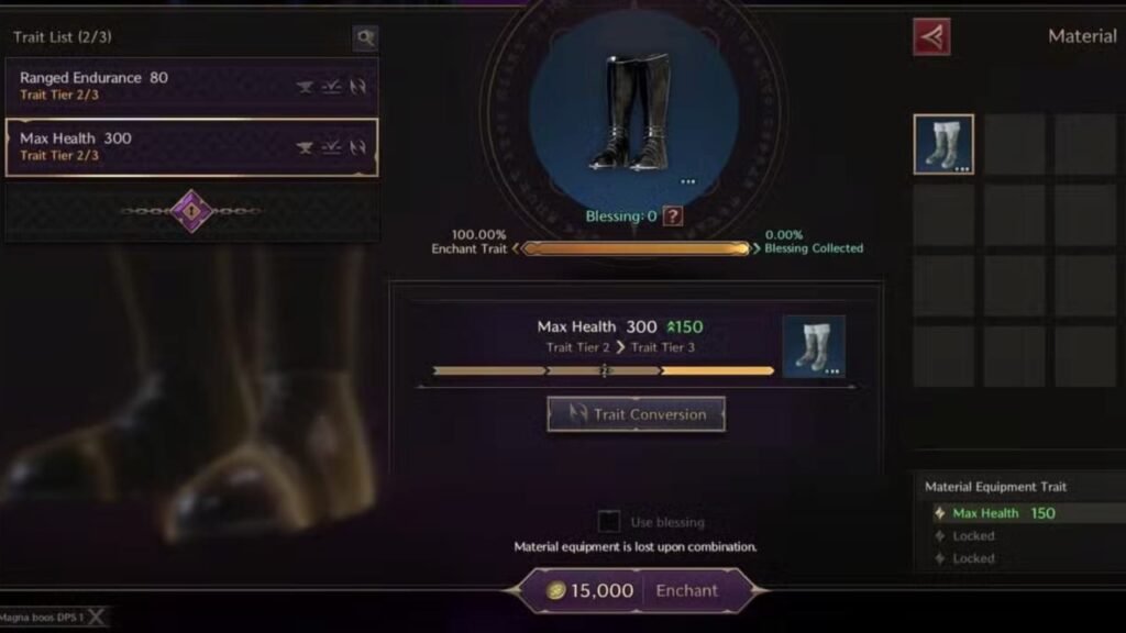 Upgrade Traits in Throne and Liberty