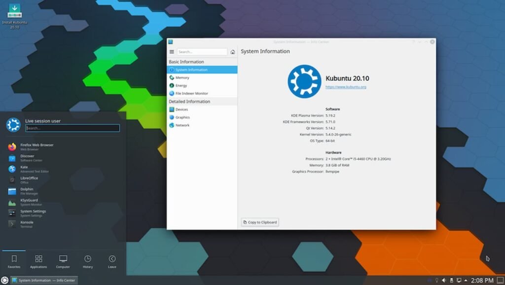 Kubuntu desktop