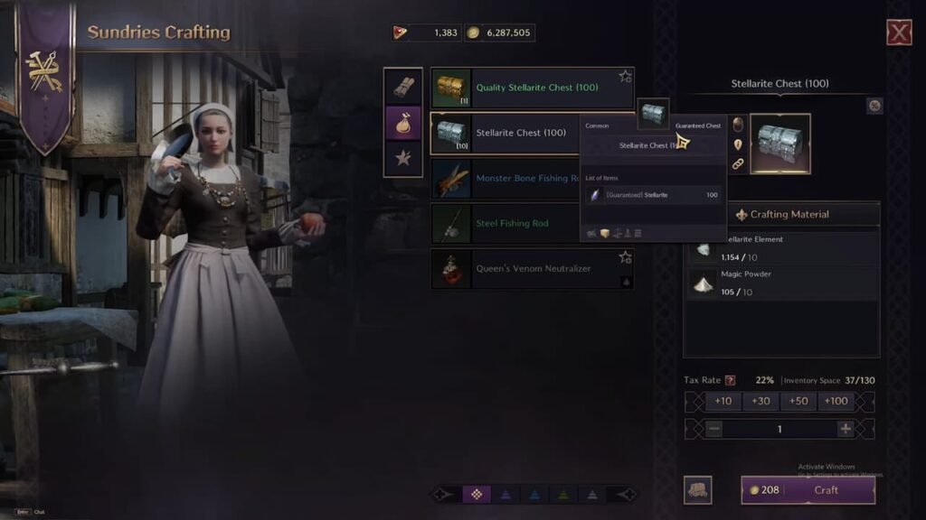 Vitalstones in Throne and Liberty