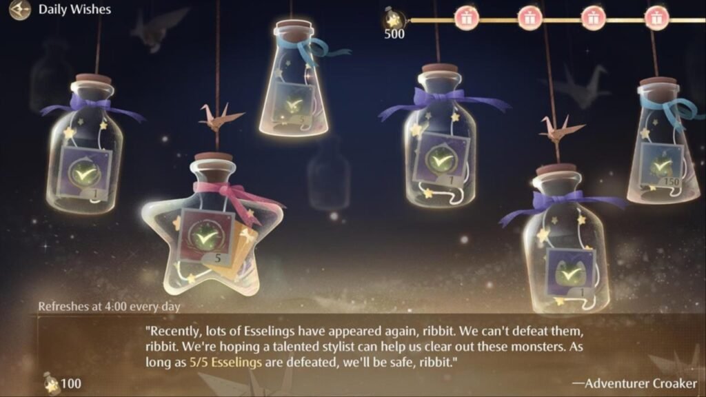 Daily Wishes Infinity Nikki
