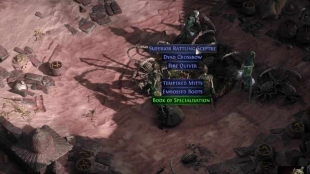 Gear drop Path of Exile 2