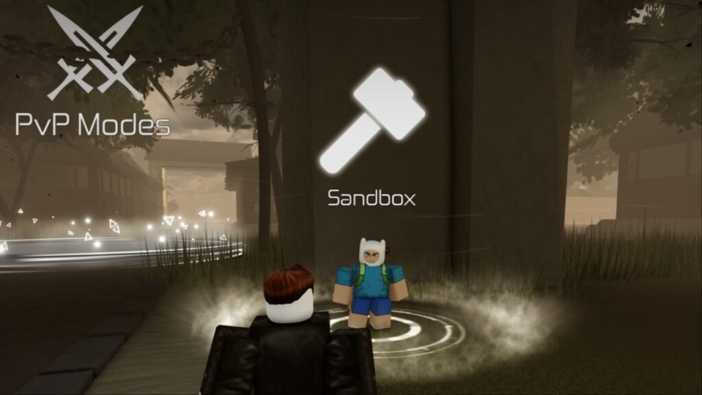 Talk to Jake to get to Sandbox mode