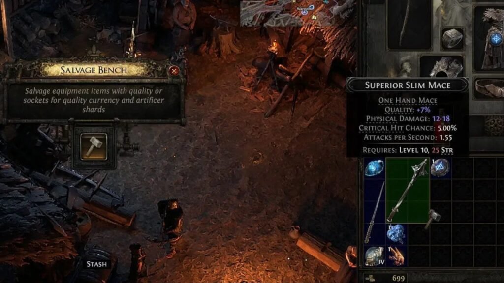 Salvage gear Path of Exile 2