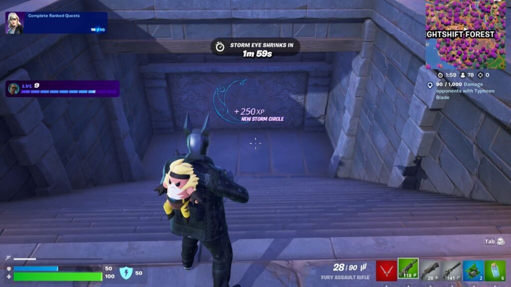 Nightshift Forest vault in Fortnite