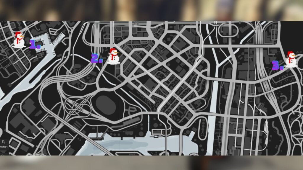 Snowman locations in GTA Online