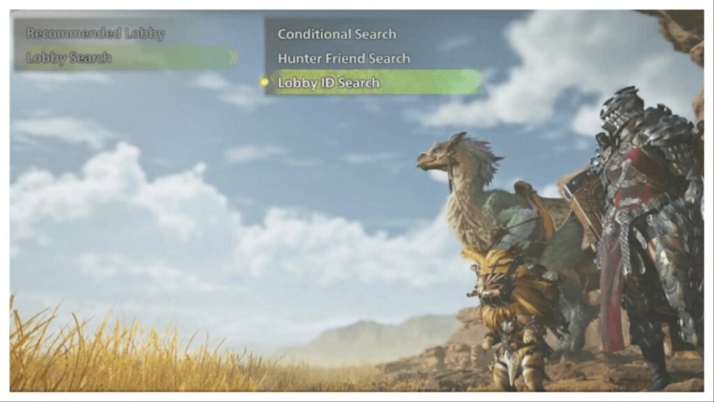 Lobby ID Search Monster Hunter Wilds