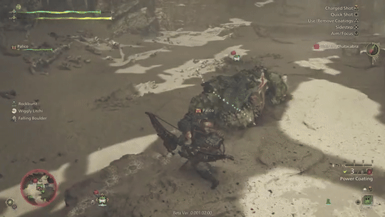 Mounting Monster with Bow in Wilds