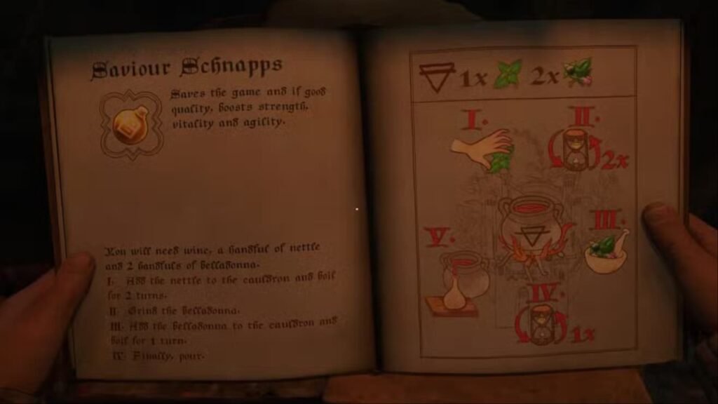 Saviour Schnapps recipe Kingdom Come Deliverance 2
