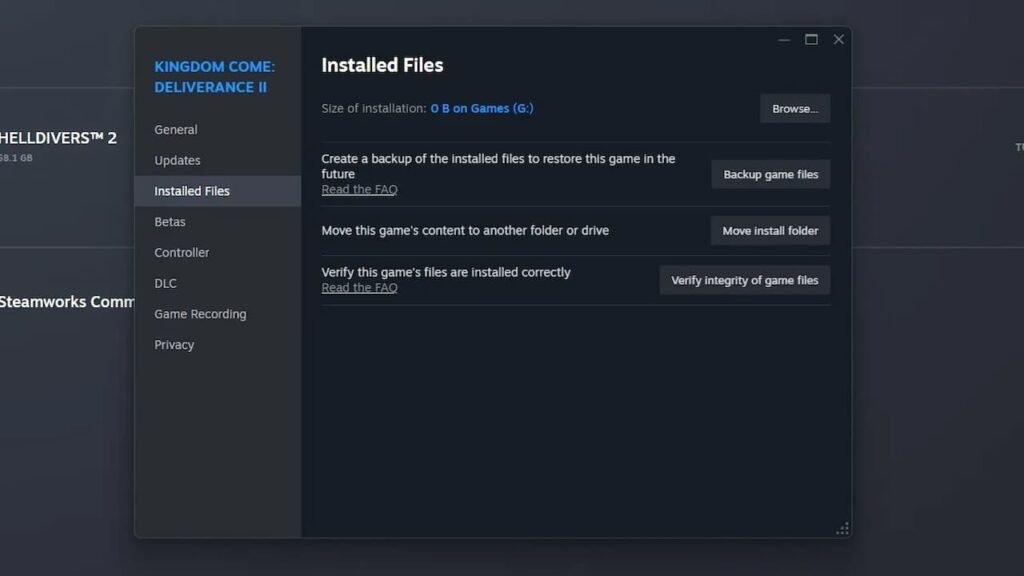 Steam UI interface
