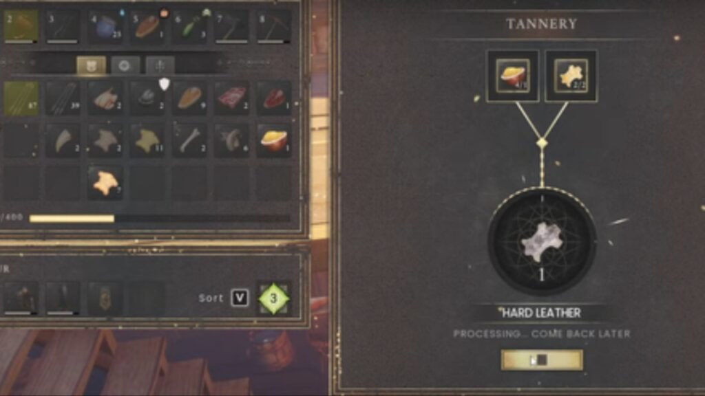 Making Hard Leather in RuneScape Dragonwilds