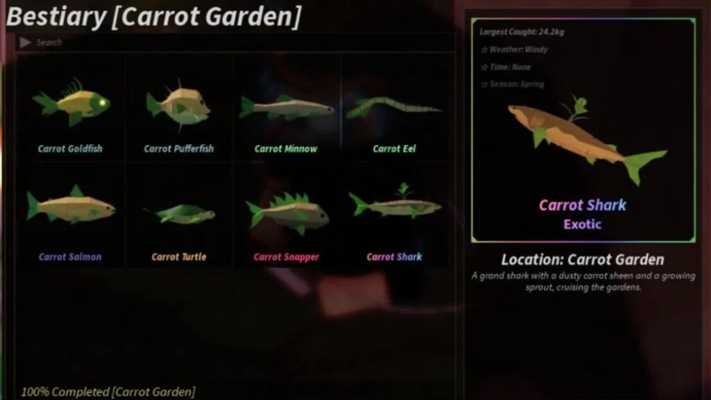 Fisch Carrot Garden Bestiary
