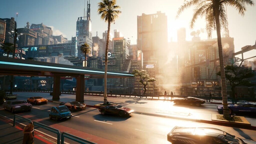 An image captured in Cyberpunk 2077.