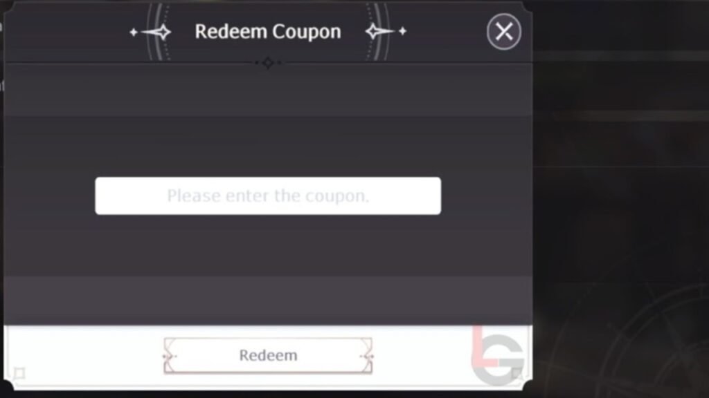 Redeeming codes in Lost Sword