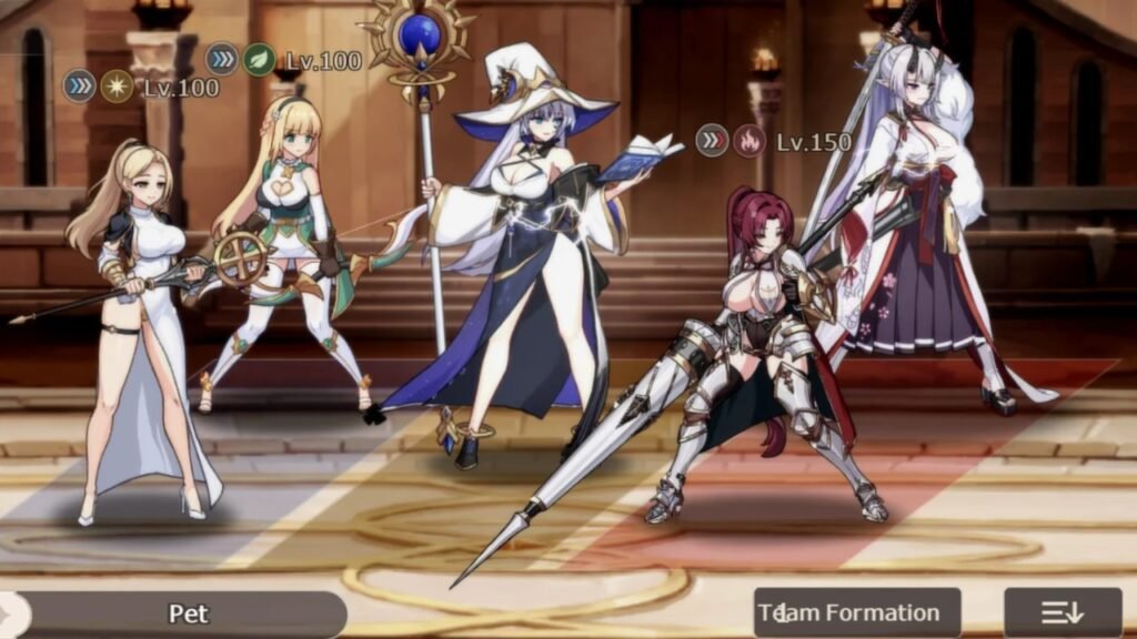 Team formation in Lost Sword