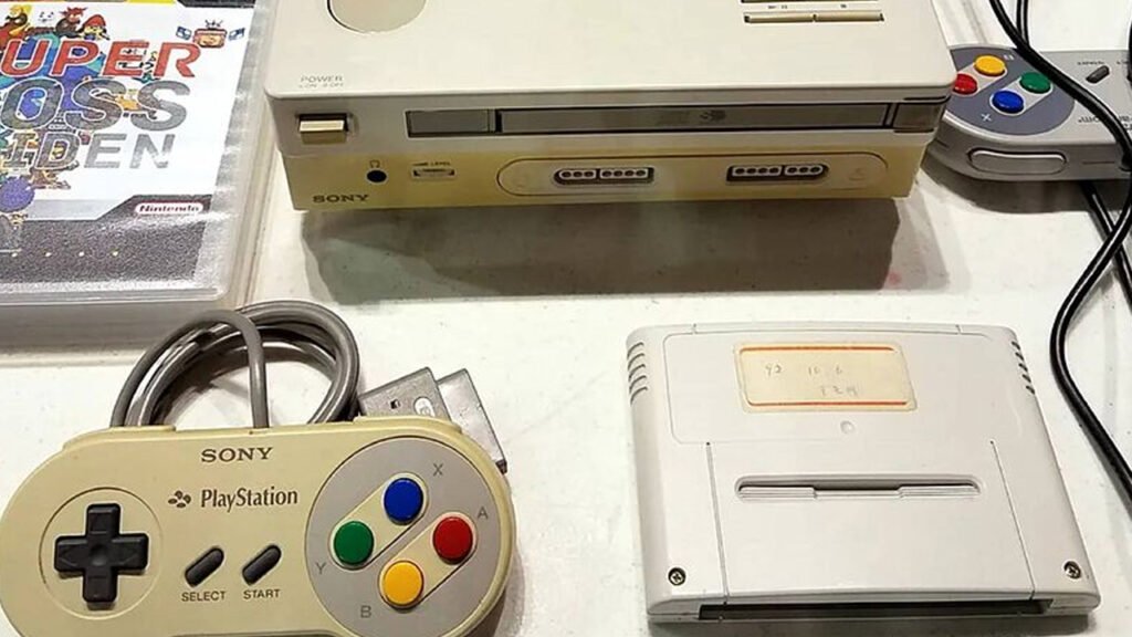 an image of the only sony and nintendo console collab