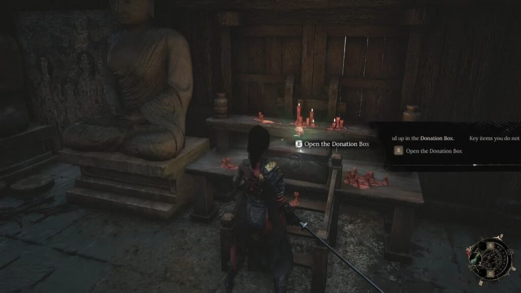 Donation box in Wuchang: Fallen Feathers