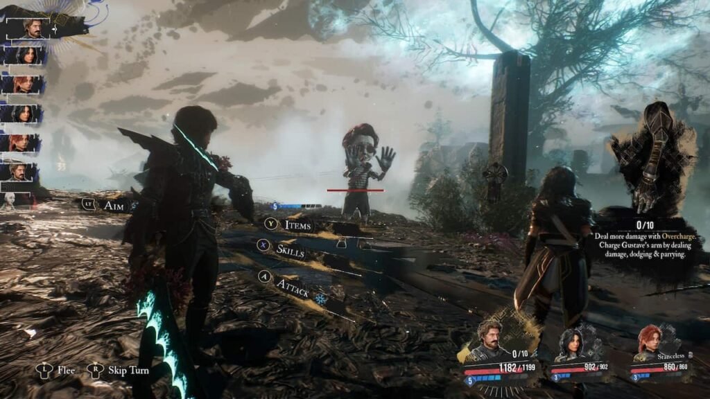 An image of an ingame enemy encounter