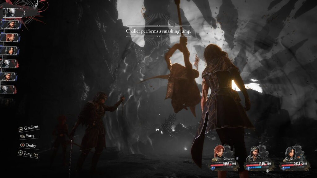 an image of a ingame combat sequence