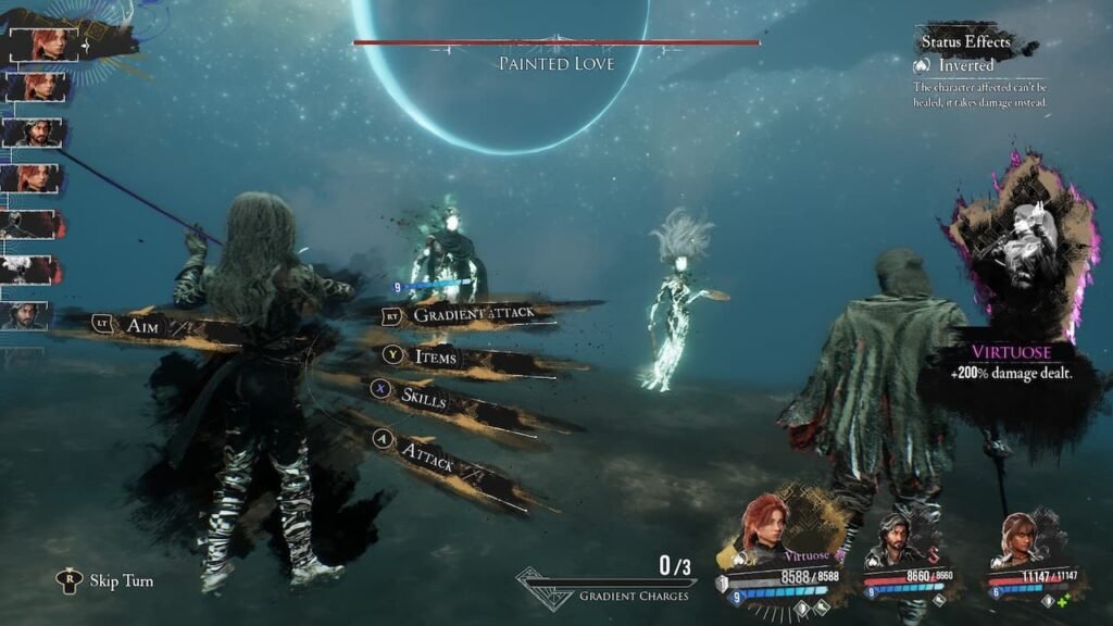 An image of the painted love boss fight