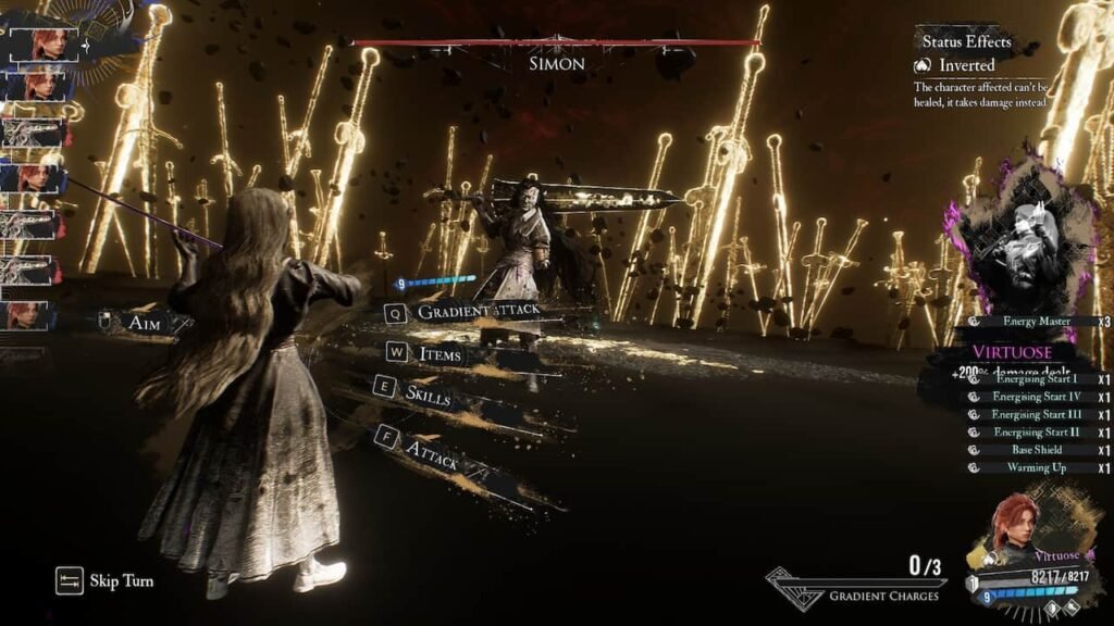 An image of the Simon boss fight