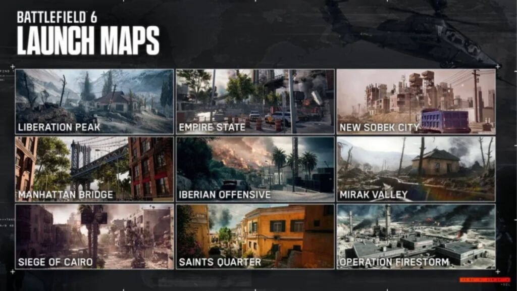 Ballefield 6 Launch maps