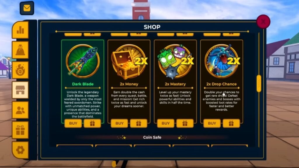 Buying Dark Blade in Vox Seas