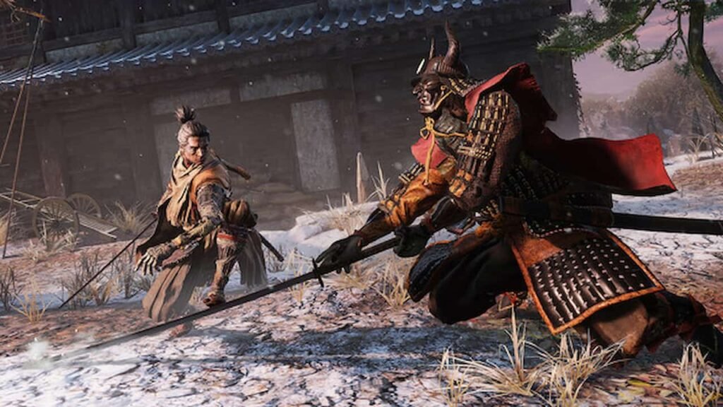 An image of Sekiro parrying.
