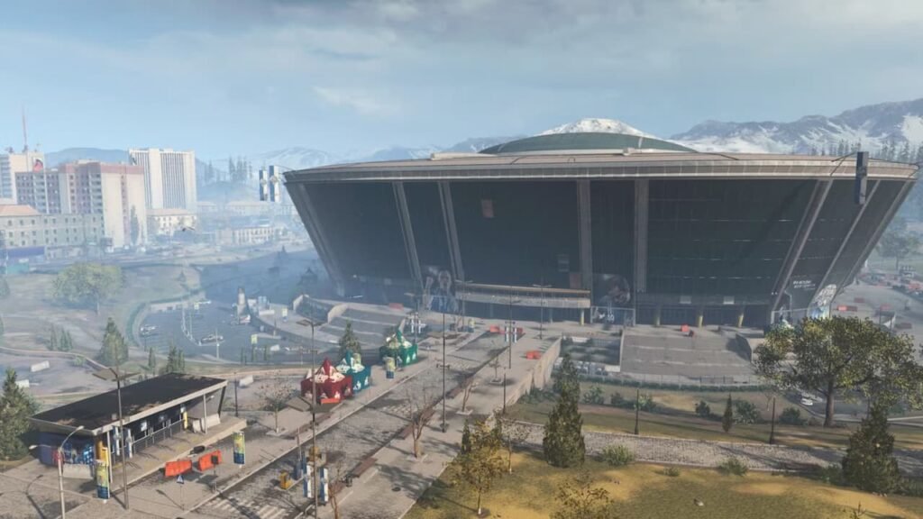 Stadium's exterior in Warzone