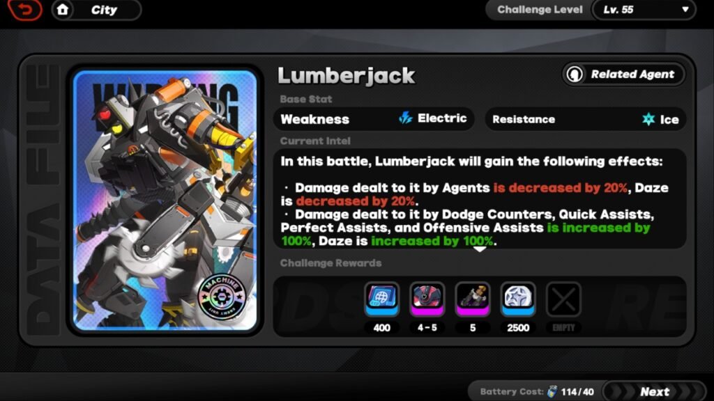 Lumberjack ZZZ Mortal Cleave