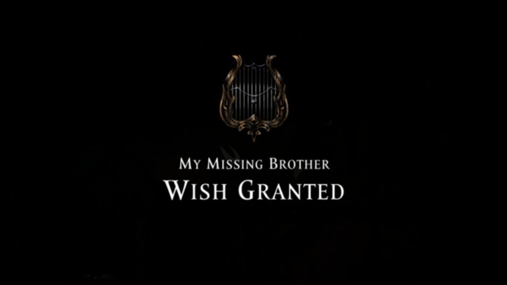 My Missing Brother wish in Hollow Knight Silksong
