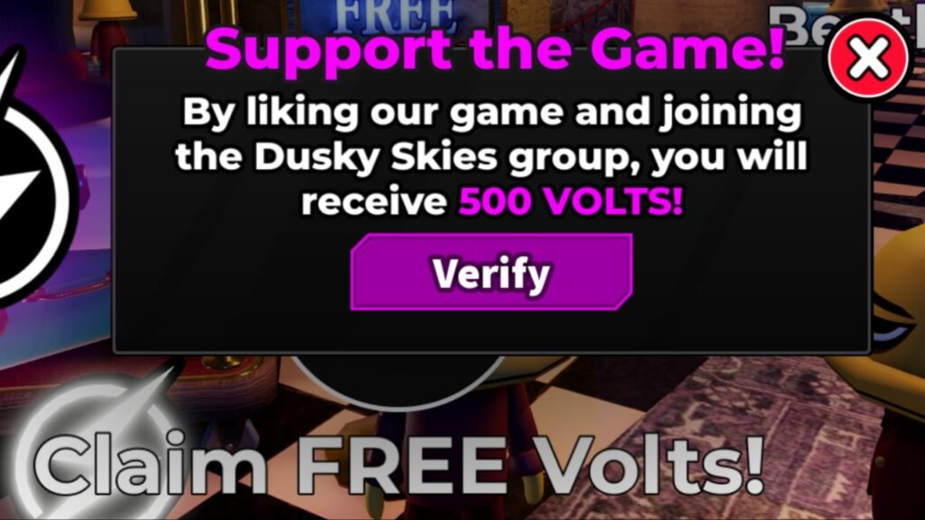 Support Twilight's Zone to get free Volts