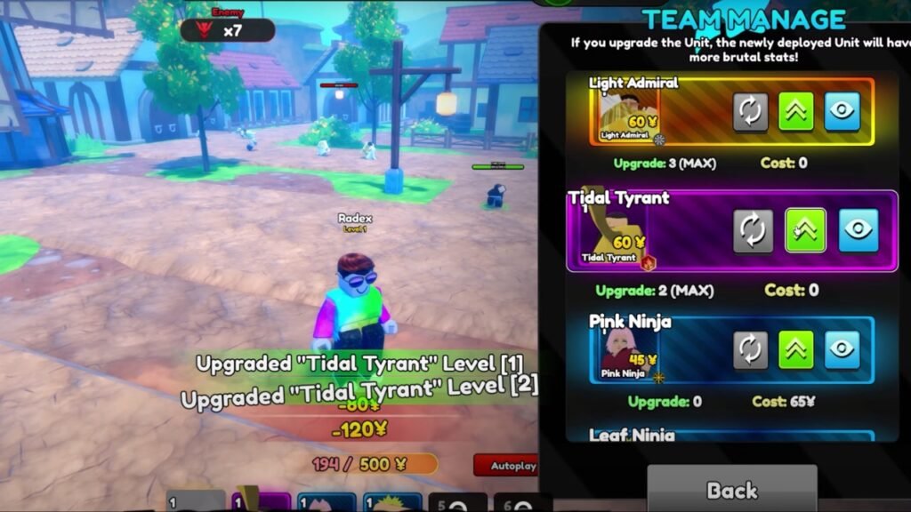 Team composition for Berserk Portal in Anime Rangers X